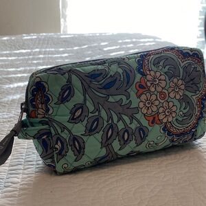 Vera Bradley Fan Flowers Pattern Cosmetic Bag